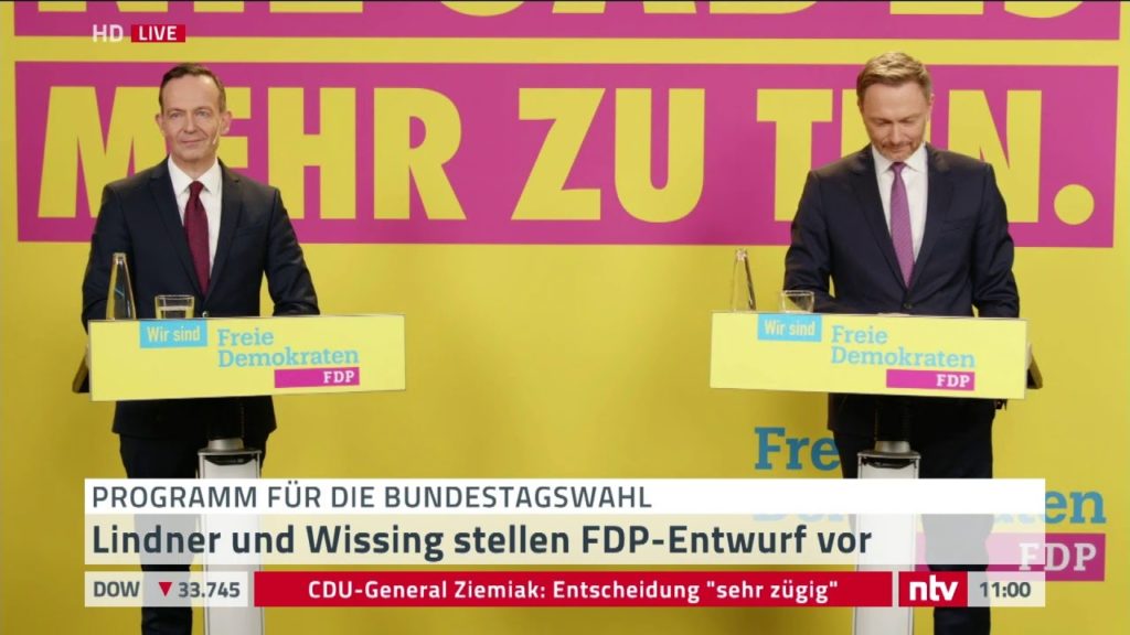 LIVE: Die FDP stellt ihr Wahlprogramm vor