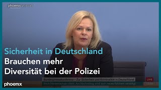LIVE: Bundesinnenministerin Faeser und BKA-Präsident Münch zur Kriminalität in Deutschland