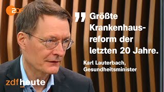 LIVE: Statement von Bundesgesundheitsminister Lauterbach zur Krankenhausreform