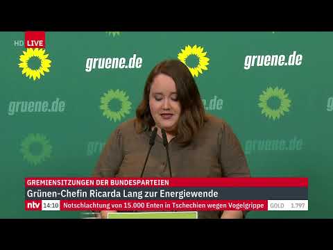 LIVE: Pressekonferenz mit Grünen-Vorsitzender Ricarda Lang