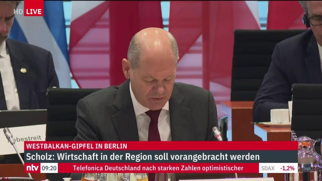 LIVE: Statement von Bundeskanzler Olaf Scholz nach dem Westbalkangipfel