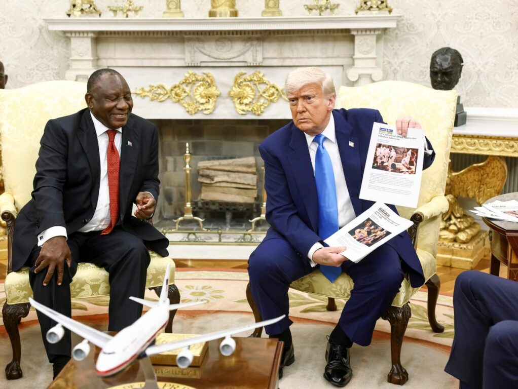 Donald Trump sorgt für Eklat bei Besuch von Südafrikas Präsident Cyril Ramaphosa: Eskalation mit Kalkül.