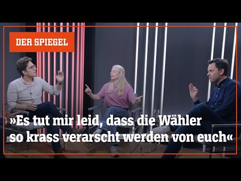 Spitzengespräch: »Es tut mir Leid, dass die Wähler so krass verarscht werden von euch« Spitzengespräch: »Es tut mir Leid, dass die Wähler so krass verarscht werden von euch«